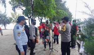 Danramil Kepulauan Seribu : “Satu Kata, Lawan Covid-19 dengan Disiplin Prokes dan Vaksin”!!!