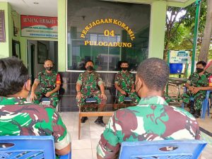Danramil 04/Pulogadung Sambut Kunjungan Danrem 051/Wijayakarta