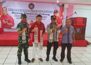 Kasdim 0505/JT Hadiri Pelantikan Kepengurusan DPC Pemuda Batak Bersatu