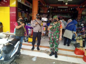 Penerapan Protokol Kesehatan Oleh Koramil 05/Kramatjati Pada Giat PPKM Level-3