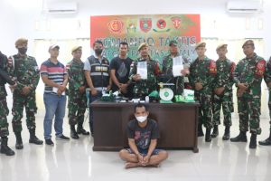Satgas Pamtas Yonarmed 18/K Berhasil Gagalkan Penyelundupan 2,1 Kg Sabu-Sabu di Nunukan