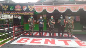 Kampung Pancasila Yang Bersih dan Kreatif RW 012 TSI, di Kunjungi Danramil 06/KD Kaur Bakti TNI Kodim 0503/JB