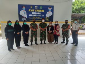 Danramil 02/TB Kodim 0503/JB Pantau Kegiatan Vaksinasi di Rusunawa Angke