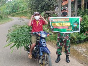 Babinsa Berikan Sosialisasi Penyadaran Tentang Covid 19 Secara Terus Menerus Kepada Warga