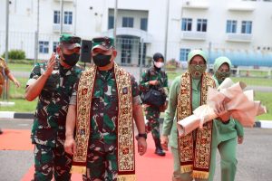 Tari Gending Sriwijaya Sambut Kedatangan Kasad di Bumi Sriwijaya