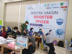 Tingkatkan Imunitas Tubuh Koramil 08/Duren Sawit Kolaborasi Dengan Pengelola Mall Cipinang Indah, Gelar vaksinasi Booster