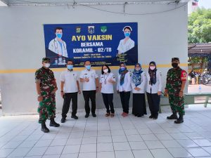 105 Orang Tervaksin Dalam Serbuan Vaksinasi TNI Kodim 0503/JB Koramil 02/TB