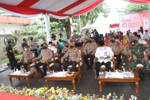 Polres Jakarta Barat Gelar Vaksinasi Booster Serentak di Kantor Baru Polres Jakarta Barat