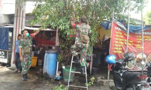Kerja Bhakti Bersama, Bukti Nyata TNI Dalam Mewujudkan Lingkungan Yang Bersih dan Bebas Corona