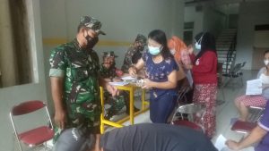 124 Orang Tervaksin di Rusunawa Tambora Dalam Serbuan Vaksinasi TNI Koramil 02/TB Kodim 0503/JB