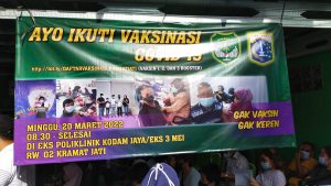 Antusias Warga Ikuti Serbuan Vaksinasi yang di Gagas Koramil 05/Kramatjati