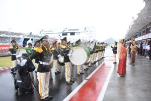 Satsikmil Denmabesad Iringi Lagu Indonesia Raya MotoGP 2022 Mandalika