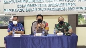 Polsek Kebon Jeruk Bersama 3 Pilar Gelar Silaturahmi