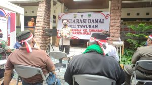 Kapolsek Tamansari Gelar Deklarasi Serentak Tolak Tawuran di Wilayah Hukum Polsek Tamansari