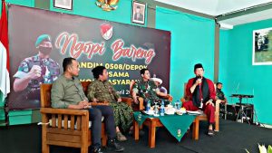 Implementasikan Nilai Pancasila, Dandim Depok Ngopi Bareng Tokoh Masyarakat