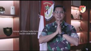Dandim dan Kasdim Depok Ucapkan Selamat Menjalankan Ibadah Puasa Ramadan 1443 Hijriah