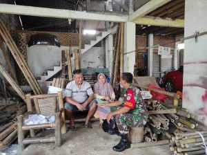 Tema: Babinsa Dalam Rangka Meningkatkan Silaturahmi dan Hubungan Kerja Yang Baik di Wilayah Binaannya