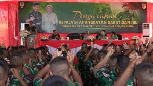 Pengarahan di Yonif Raider 712/WT, Kasad Sampaikan Pesan Presiden RI