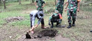 Lindungi Hutan Kota, Koramil 04/Jebres Laksanakan Penanaman Pohon