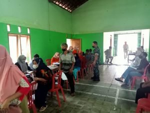 Kapten Inf Sunardi Pantau Langsung Vaksinasi Di Ngadirojo Kidul