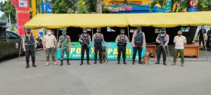 Babinsa Bersama Bhabinkamtibmas Pengamanan Lebaran H +2 Idul Fitri 1443 H