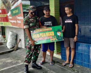 Libur Lebaran, Tidak Menyurutkan Semangat Babinsa Ajak Warga Taat Prokes