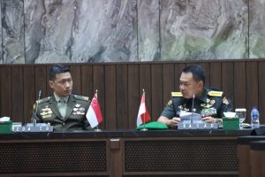 Terima Kunjungan Kehormatan Panglima AD Singapura, Kasad Apresiasi Kerja Sama yang Erat Antara TNI AD – AD Singapura