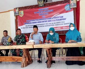 Babinsa Sumberejo Hadiri Kegiatan Sosialisasi Pemberdayaan Perempuan dan Perlindungan Anak