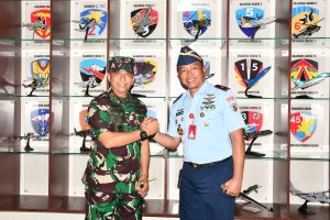 Danlanud Sam Ratulangi Terima Danlantamal VIII di Mako Tentara Langit