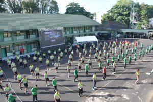 TNI AU dan TNI AD, Olahraga Bersama di Makorem 131 Santiago Manado