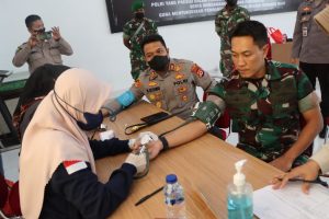 Jelang Hari Bhayangkara ke-76, Polres Lebak Polda Banten Adakan Giat Donor Darah