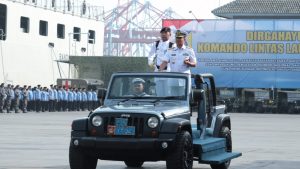 Kapolres Metro Jakarta Utara menerima ucapan selamat Hari Bhayangkara ke 76 dari Pangkolinlamil Laksda TNI Erwin S. Aldedharma, SE, MM, MS