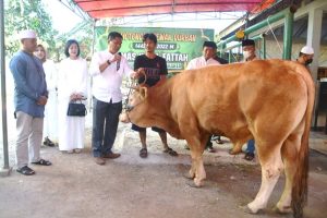 Korem 051/Wkt Laksanakan Sholat Idul Adha Bersama Dan Pemotongan Hewan Qurban