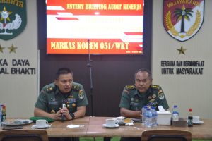 Tim Was Current Audit Itdam Jaya Periksa Korem 051/Wkt
