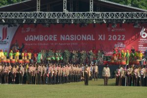 Danrem 051/Wkt Hadiri Peringatan Pramuka Ke 61 dan Pembukaan Jambore Nasional XI TA.2022