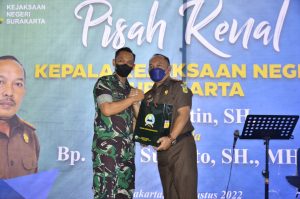 Dandim 0735/Surakarta Hadiri Pisah Sambut Kepala Kejaksaan Negeri Surakarta