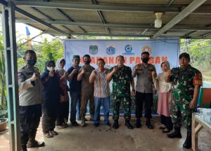Garap Lahan Kosong, Jaga Ketahanan Pangan Wilayah Oleh Koramil 05/Kramatjati