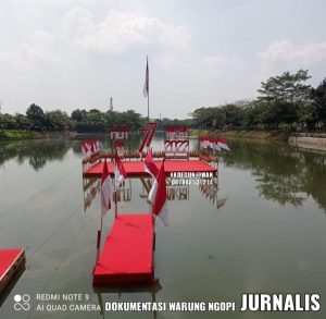 Kami Bangga Ribuan Bendera Berkibar di Destinasi Wisata Situ Parigi