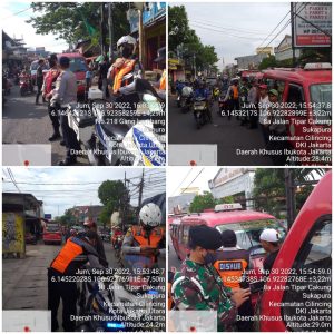 Dishub Menggelar Operasi Penertiban Angkutan Umum (KWK) 03 Jurusan Cakung- Tanjung Priok di Kawasan Sukapura Jakarta Utara