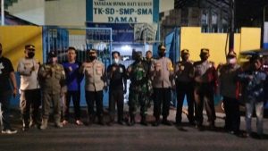 Babinsa Koramil 02/TB Kodim 0503/JB Bersama Polsek Tambora, Pol PP dan Damkar Gelar Patroli Cipkon