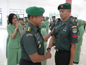 Kasrem 051/Wkt Pimpin Acara Korps dan Syukuran Kenaikan Pangkat Personil Korem 051/Wkt