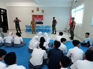 Koramil 01/Jatinegara Berikan Materi Wasbang Siswa SMK 65