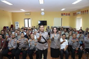 Danramil 02/TB Kapten CHB Wahidin Hadiri Sertijab Sekaligus Lepas Sambut Kapolsek Tambora