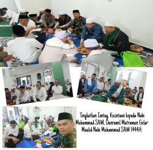 Tingkatkan Imtaq, Kecintaan kepada Nabi Muhammad SAW dan Ukhuwah Islamiah, Danramil 02/Matraman gelar Acara Maulid Nabi Muhammad SAW