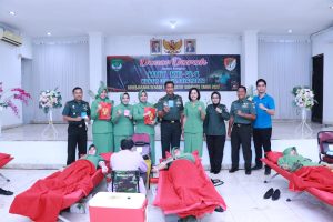 Peringati HUT Ke-24, Korem 051/Wijayakarta Gelar Aksi Donor Darah