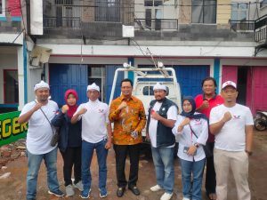 Kunjungi Posko Perindo Kabupaten Cianjur, Mahyudin Beri Semangat Kader Bantu Korban Gempa Meski Kantor Alami Kerusakan