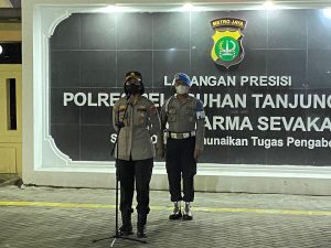 Polres Pelabuhan Tanjung Priok Menggelar Apel Gabungan Operasi Kejahata Jalanan