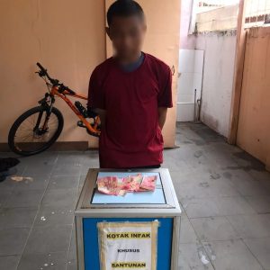 Viral Di Media Sosial, Pelaku Pencuri Kotak Amal Diringkus Unit Reskrim Polsek Cilincing