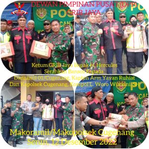 Peduli Sesama, Ketum Ormas Grib Jaya Turunkan Bantuan Ke Warga Tertimpa Bencana Alam