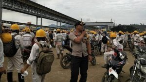 Tingkatkan Situasi Kondusif, Aparat Gabungan Masih Bertahan di PT GNI
